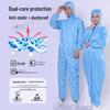 Hooded Dustproof Anti-Static Cleanroom Suit for Protective Workwear and Spray Painting