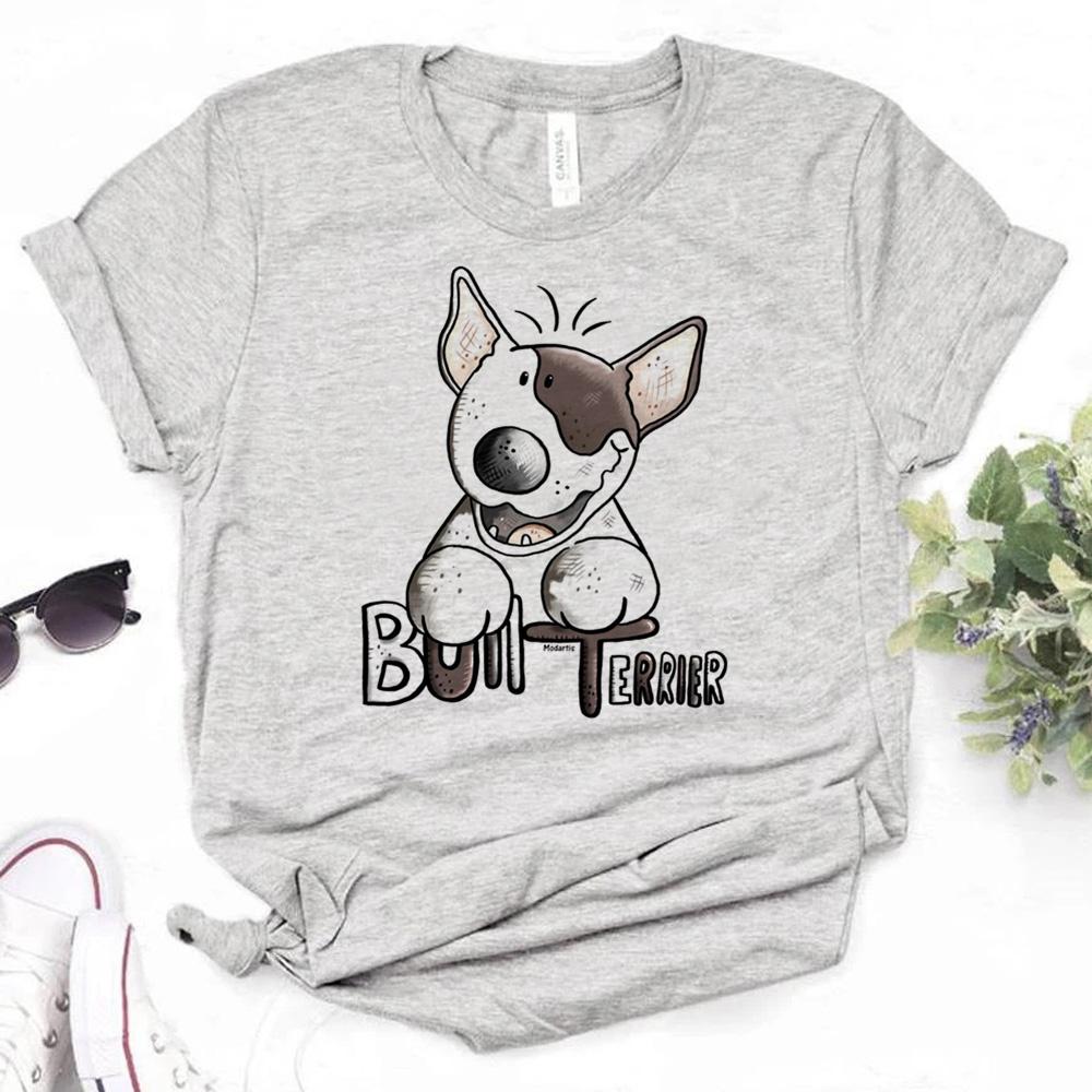 Bull Terrier tshirt women designer t shirt female graphic y2k funny clothes