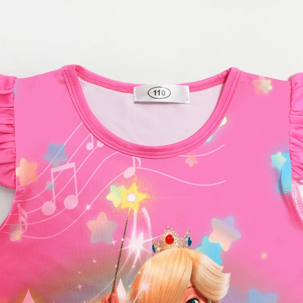 82640 Kids Girls Princess Rosalina Pleat Cartoon Dress