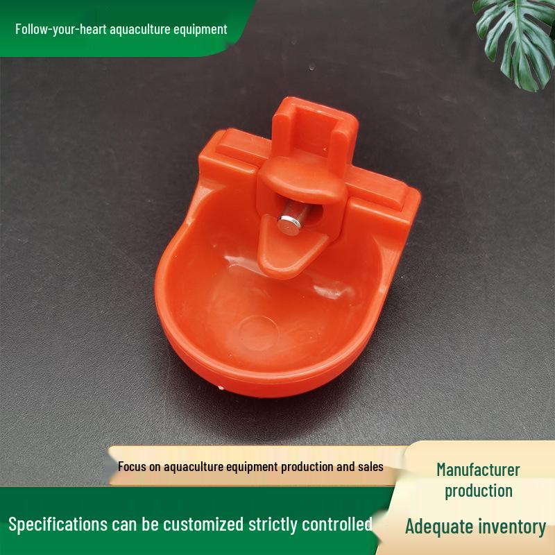 Automatic Poultry Watering Bowl with Drinking Nipples for Chickens, Ducks, and Geese