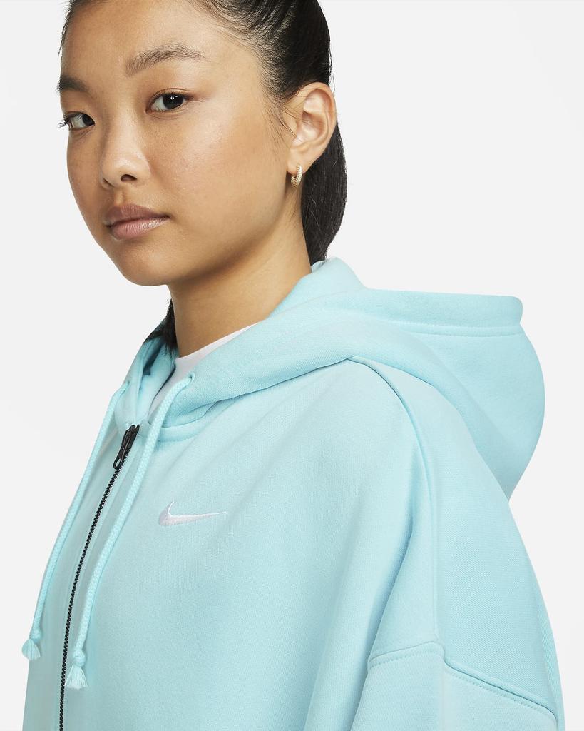 Nike Essential Fleece Size DD5635 482 Women's Full-Zip Hoodie, M,