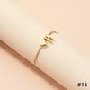 Simple Fashion Love Letter Bracelet Retro Adjustable Alloy Letter Bracelet Women Hand Jewelry Accessory