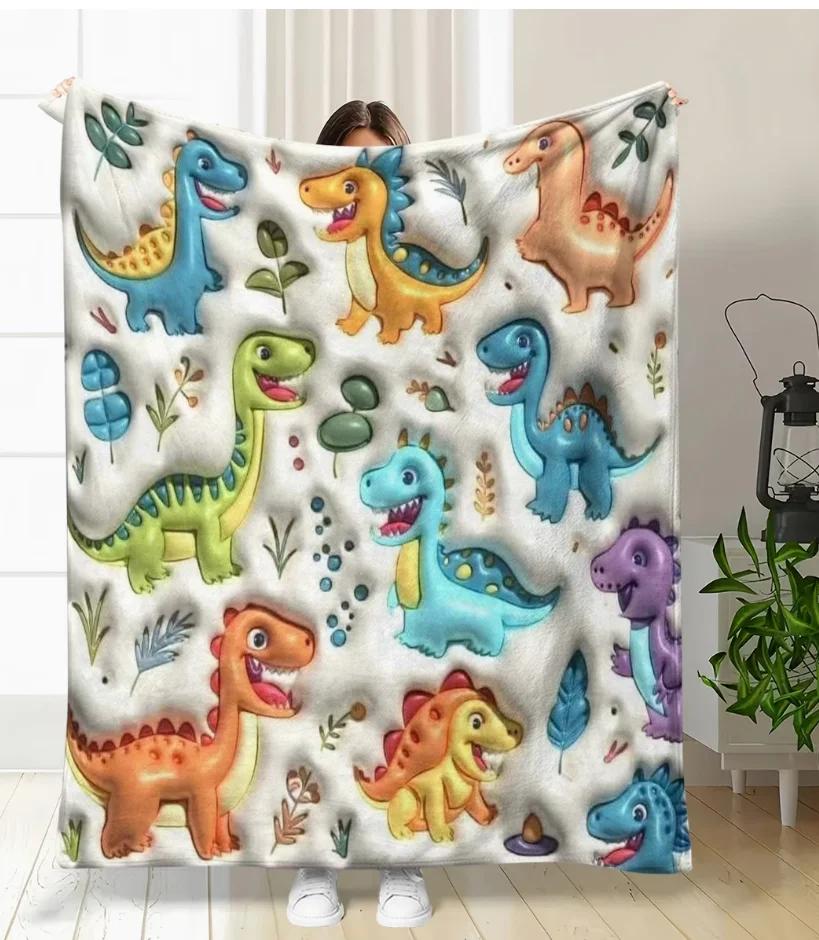 Eine Flanelldecke mit kariertem Blumendruck, warm, geeignet für Schlafsofas, Sofas, Autos, Büros, Campingausflüge, Geschenkdecken