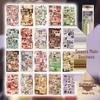 Japanese Food Old Dream Core Style Sticker Book: 20 Instant Flash Frame Cut-out Film Sheets for Journaling and Collage