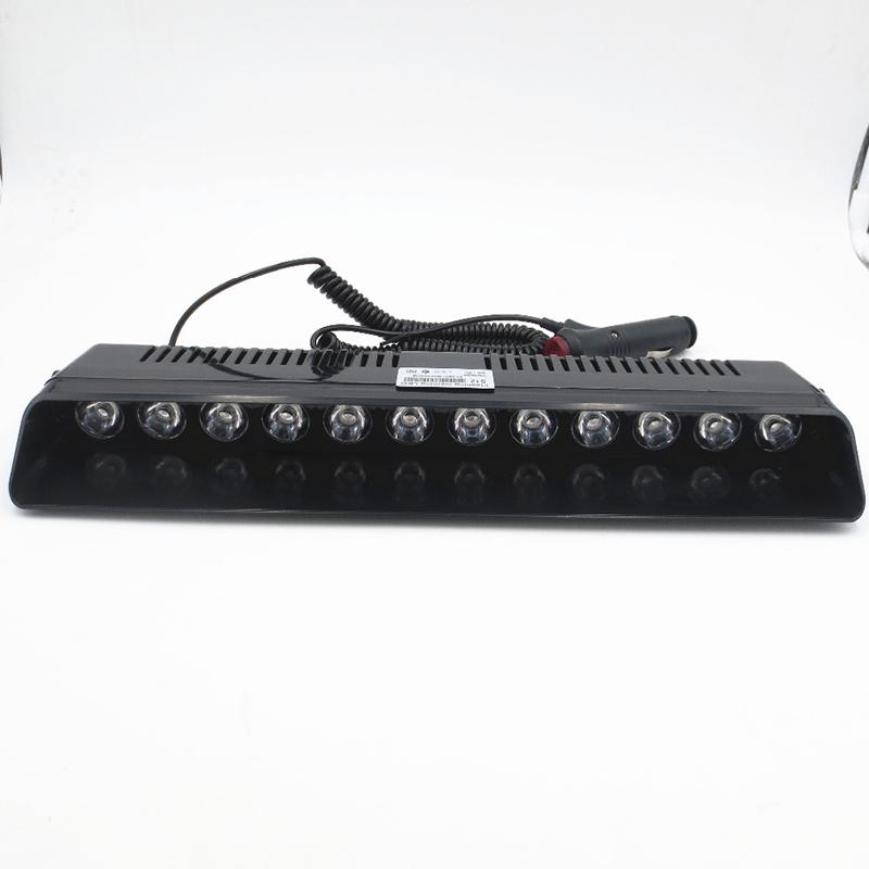 Polizeiwarnleuchte Auto LED Blinksignalleuchte Windschutzscheiben-Blitzlicht Auto LKW Notlicht 12LEDs 16 Blinkmodi 12V