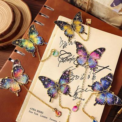 Elegant Chinese Butterfly Metal Bookmark - Exquisite Palace Museum Souvenir