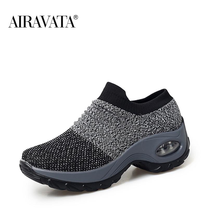 Fashion Casual Sport Shoes Sneakers Autumn Platform Flat Slip-on Comfortable Outdoor Women Shoes