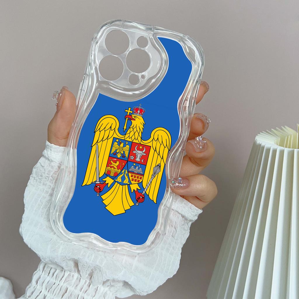 Ae94 Republic of Moldova Flag Protective Phone Cases for Apple iPhone 16 15 14 13 Pro Max 11 12 mini XR 7 8 6s Plus XS Max SE Wave TPU Back Cover