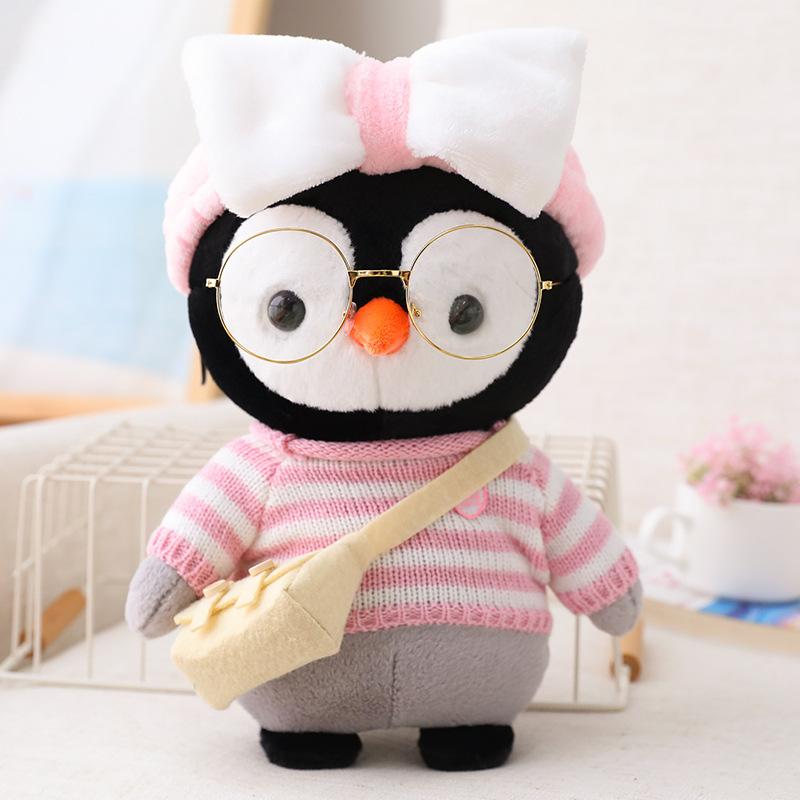 30cm Cartoon Cute Dress Up Penguin Plush Toy Stuffed Soft Kawaii Penguin Doll Animal Pillow Birthday Gift For Kids Children