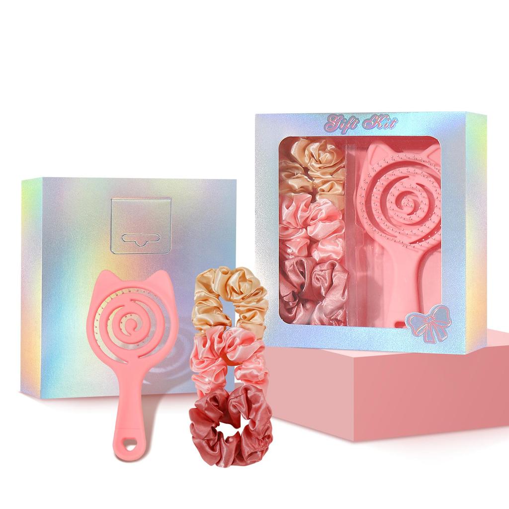 Special Water Transfer Mirror Comb Gift Set for Women and Children