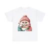 Unisex Adult T Shirt Cozy Cat Sweater Kitten Eating Soup Cute Graphic Tee