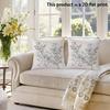 2pcs  Vintage Spring Bird and Floral Throw Pillow Covers 2D Flat Print Decorative Cushion Cases for Sofa Bedroom Cushion Cover