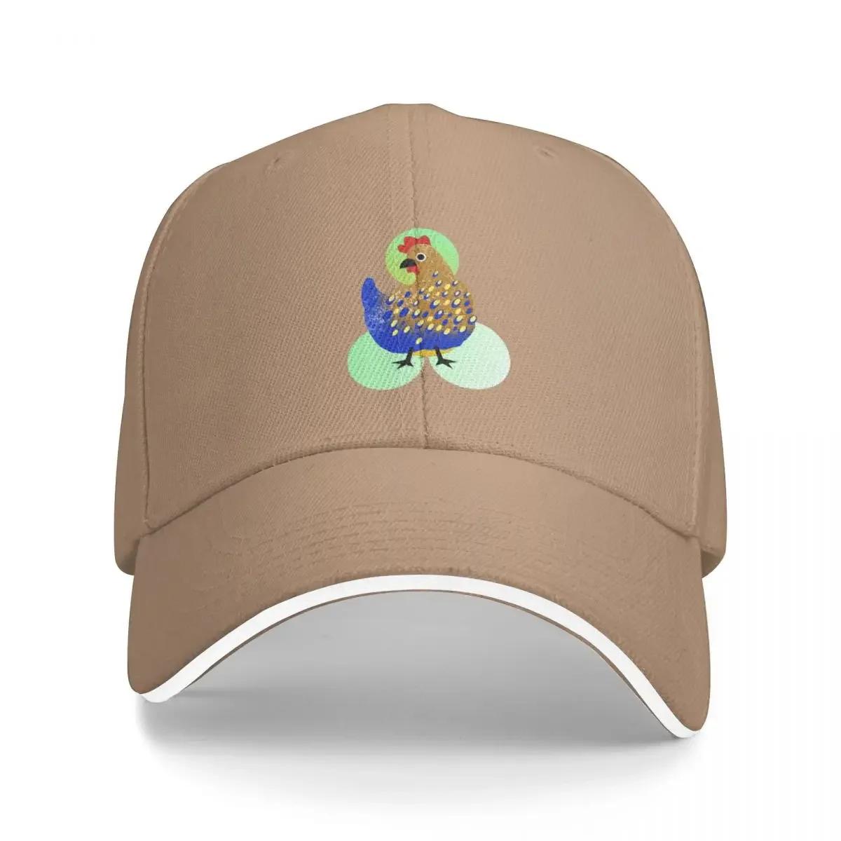 

Blue and brown hen spotted with yellow Cap Baseball Cap vintage dropshipping Women hat Men s