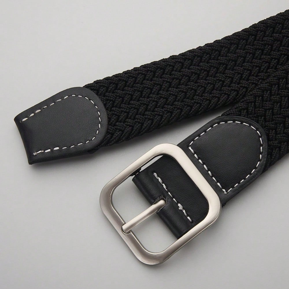 Pin Buckle Braided Belt Elastic Elastic Casual Belt Belt Ethnic Style Belt