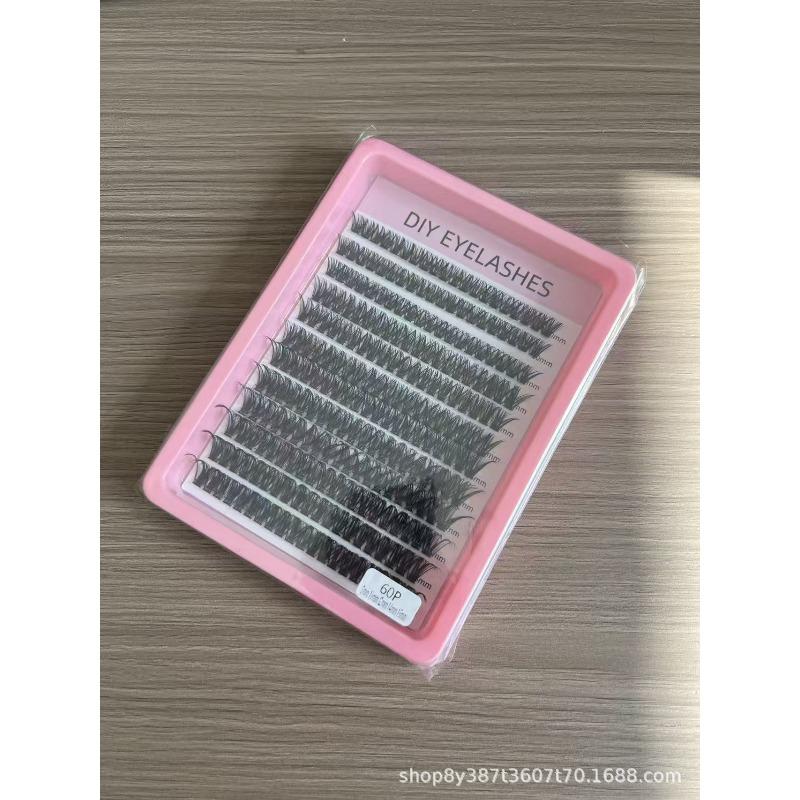 30P40P Hot Melt Multi-Haired False Eyelashes Segmented Self-Grafting Dense Natural Stage Flat False Eyelashes Soft Hair
