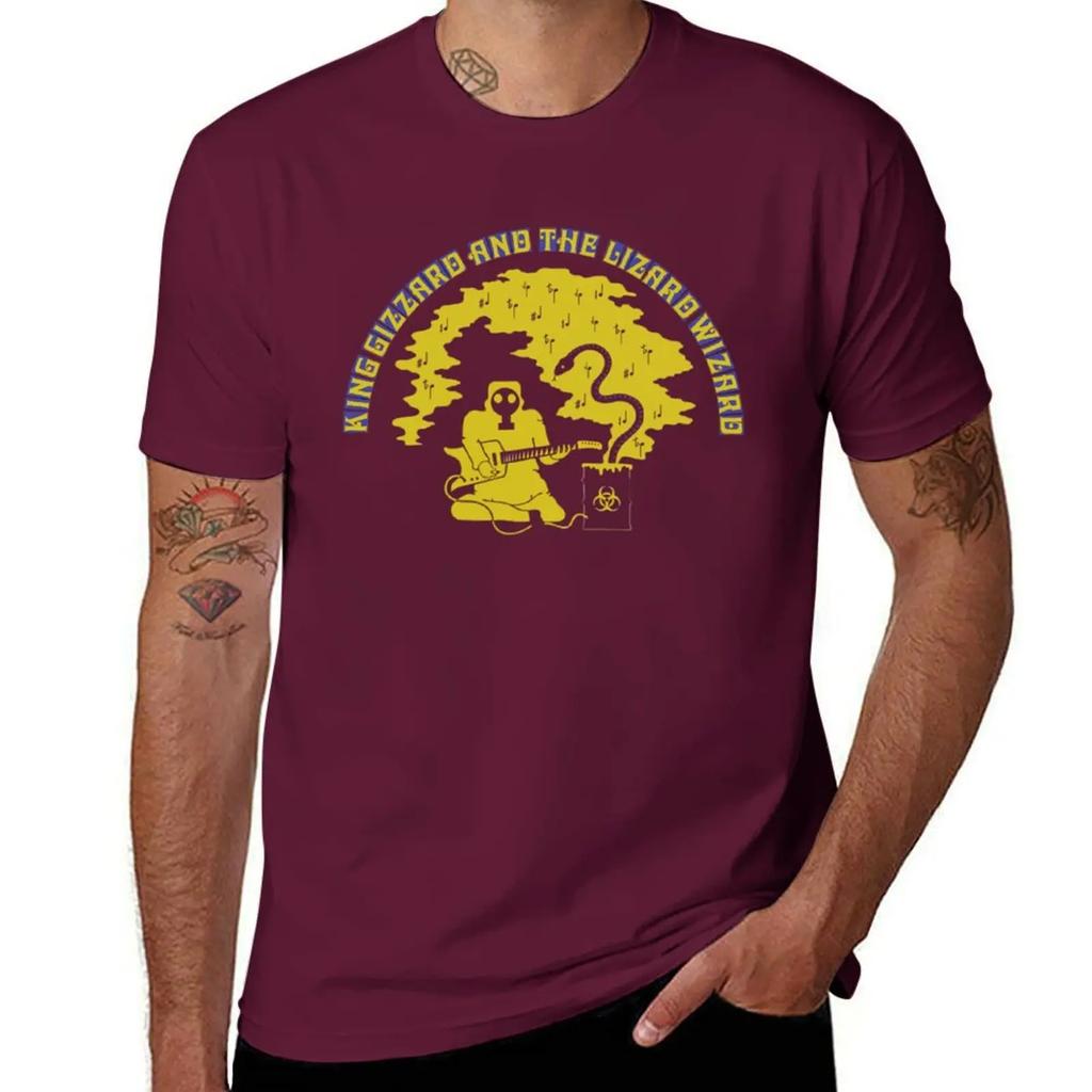 King Gizzard And the Lizard Wizard Flying Microtonal Banana T-Shirt Anime Figures Tee Shirts for Men