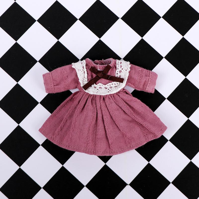 Panenka Ob11 Lolita Šaty Šaty Set Oblečení Set pro Obitsu11 GSC Molly 1/12 Panenka Oblečení Panenka Doplňky Nové 3 Barvy Roztomilý Akční