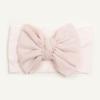 Spring thin baby plain bow headscarf, children's soft and comfortable nylon headband, baby headband