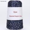 Filato di paillettes Siyue 2mm - Lana tessuta a mano per progetti fai da te (100 grammi)