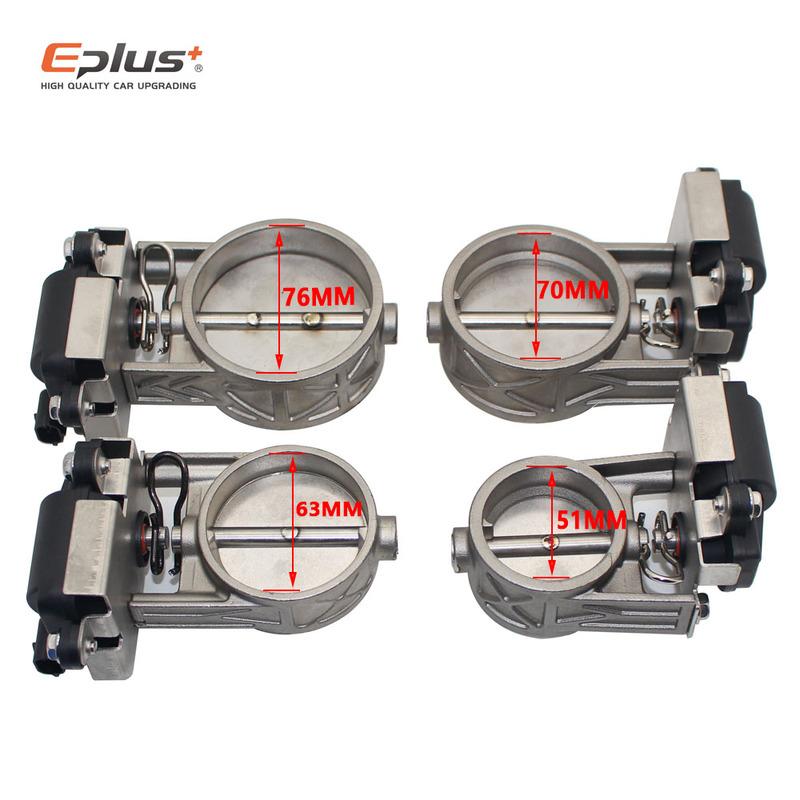 EPLUS Universelles Auto-Auspuffrohr Elektrisches Ventil-Kit Mehrwinkel-Modus 51 60 63 70 76MM Steuergerät Fernbedienungs-Kit