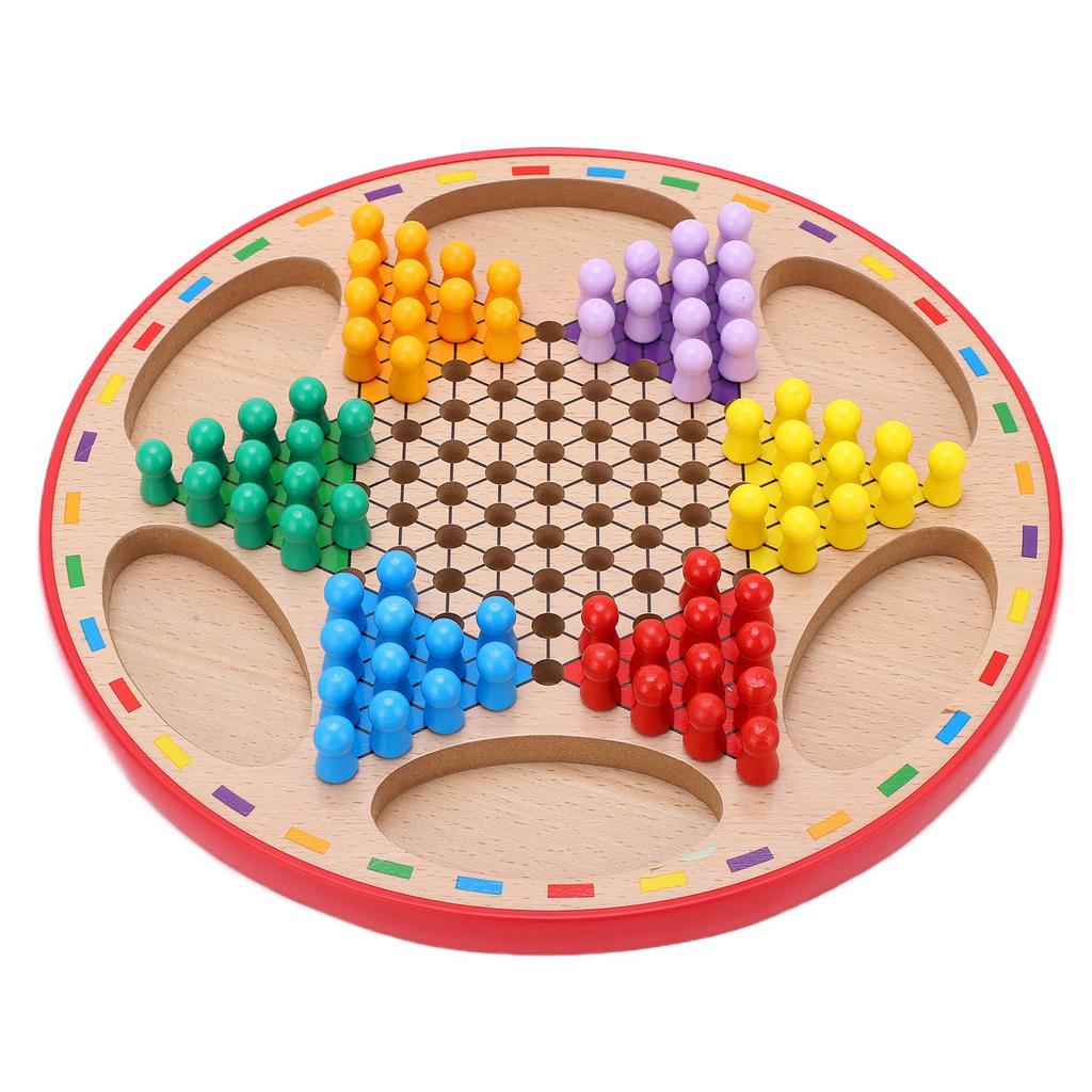 2 in 1 Dame Halma Sicher Pädagogisch Eltern-Kind-Interaktion Puzzle Kinderspielzeug