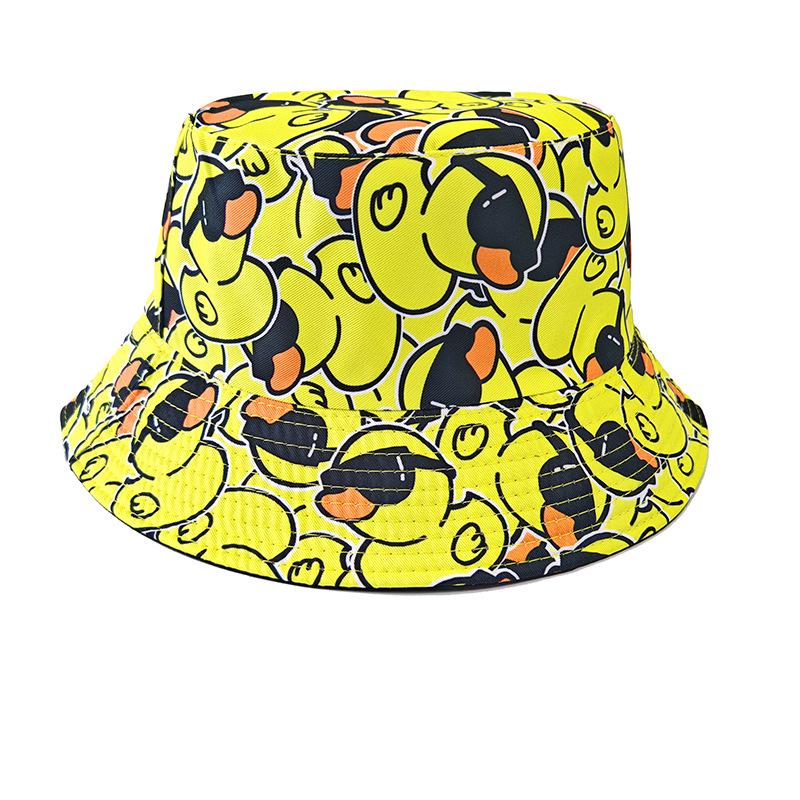 Creative Unisex Double-Sided Cotton Bucket Hat – Versatile Outdoor Sun Protection Accessory