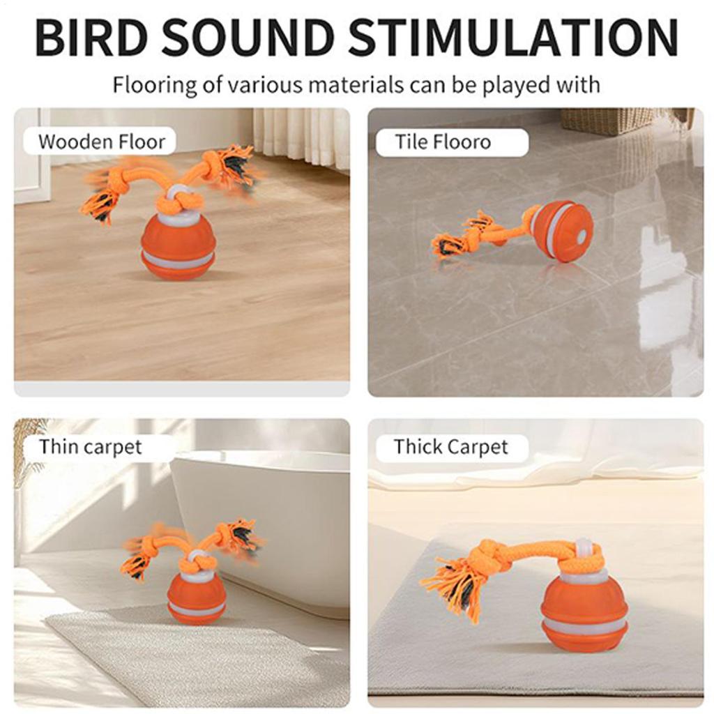 Smart Automatic Rolling Ball Colorful Chew Toys Pet Accessories for Puppy Chewing Exercise Playing Teeth Cleaning