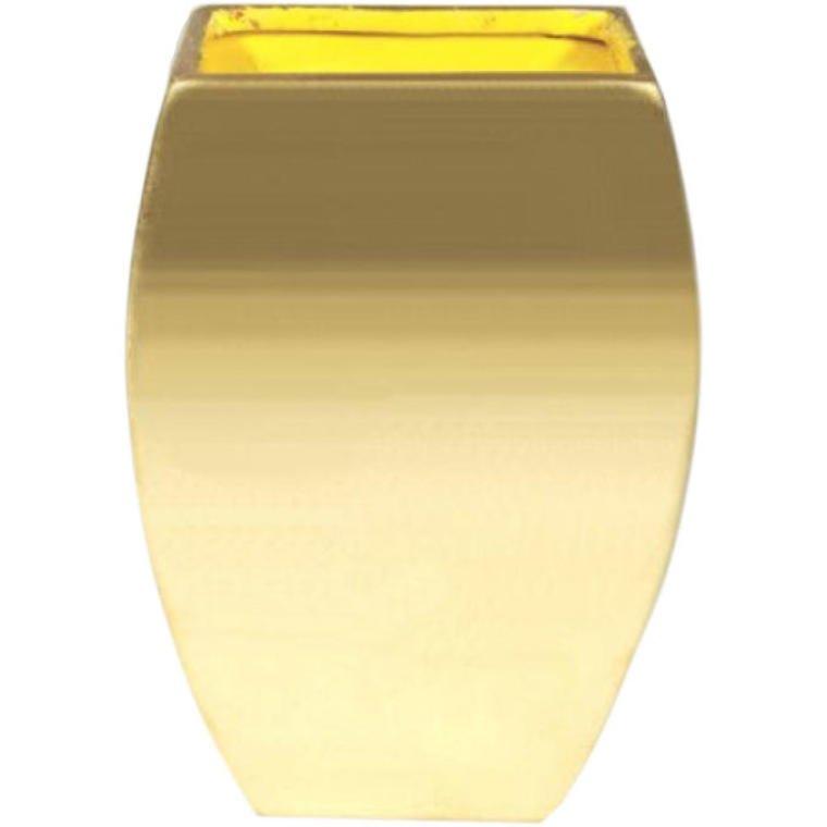 Gold Vase, Height 21 Cm, Width 13 Cm