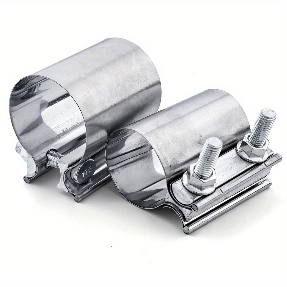1PC Heavy-Duty Exhaust Pipe Clamp Durable Car Exhaust System Repair Thickened And Reinforced Stainless Steel Clamp 50MM