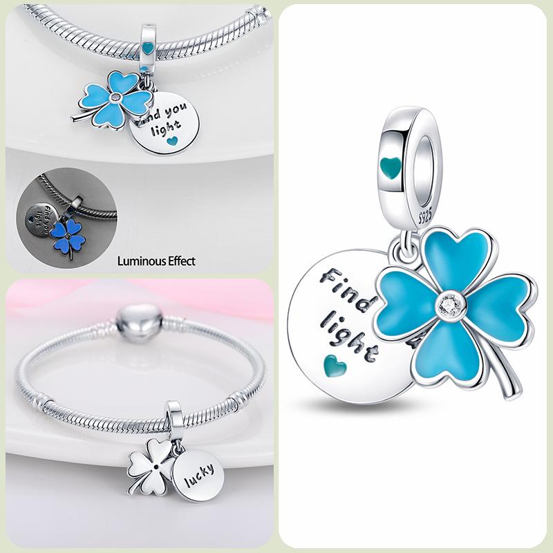 Modne koraliki zawieszki S925 ze srebra próby 925 w stylu klasycznym i romantycznym z motywem żółwia lotosu, odpowiednie do oryginalnej bransoletki DIY na prezent