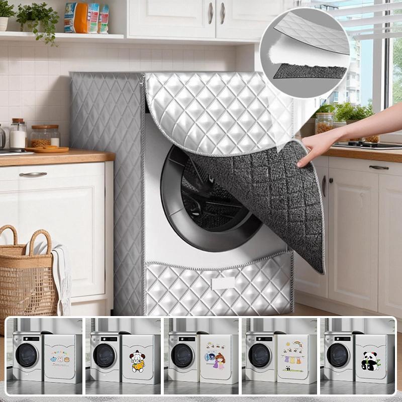 Thickening Washer/Dryer Cover, Sun Protection, Heat Insulation and Waterproof Washer and Dryer Covers for Bathroom Home Goods