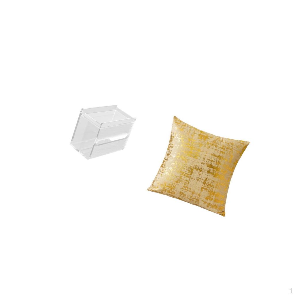 Modern Acrylic Toilet Paper Storage Box And Elegant Throw Pillow Cover for Home Decoration Wall