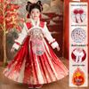 Χειμωνιάτικο Βελούδινο Φόρεμα Hanfu για Παιδιά: Νέο Έτος Στυλ Κίνας Σουίτα Τανγκ για Κορίτσια