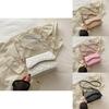 Fashionable Chic Small Square Bag Stylish Handbag Versatile Crossbody Bag In Black Khaki Pink And White