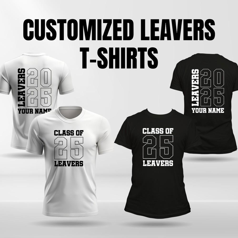 

Personalised School Leavers 2025 TShirt, School leavers tshirt, Your name 4XL
