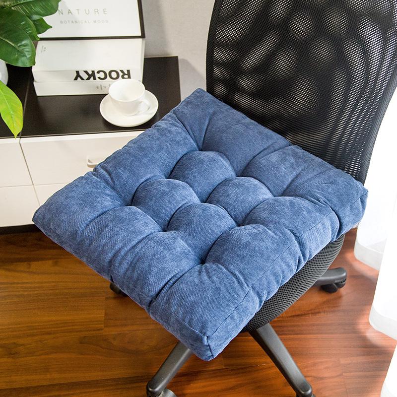 Напольный коврик Подушка-футон Коврик для эркера Бархатный обеденный стул Коврик для стула Коврик для йоги Татами Студенческая скамейка Круглая подушка 40x40CM