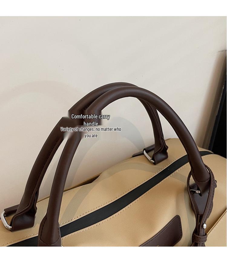 Women's Large Capacity Waterproof Duffle Bag for Short Business Trips - Attachable To Suitcase, High-End Carry-On.
