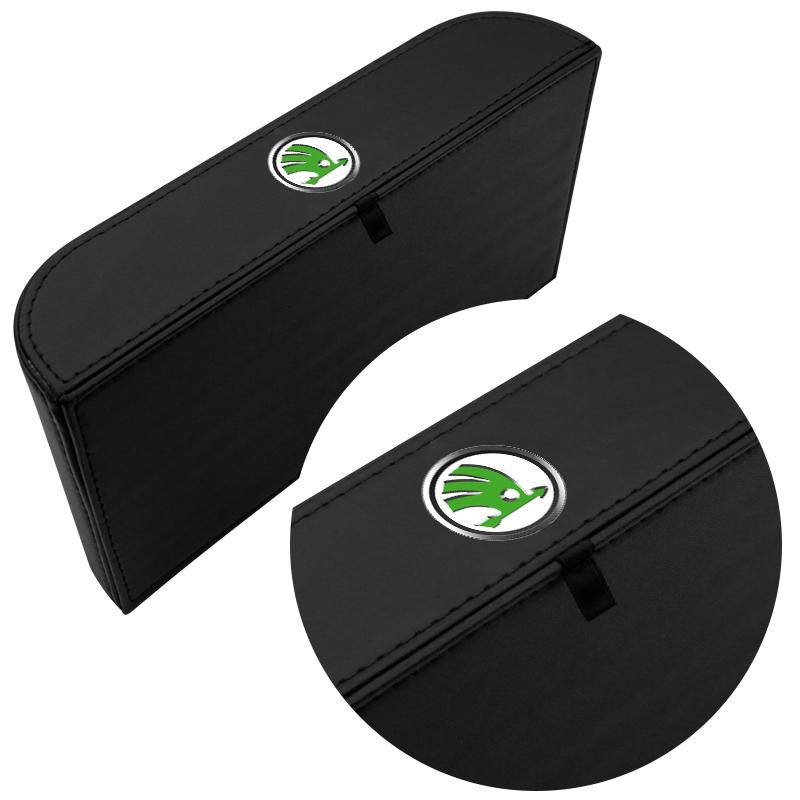 1Pcs Car Tissue Box Holder Armrest Box Storage Case Car Accessories For Skoda Octavia Superb Rapid Kodiaq Karoq Fabia Kamiq Roomster Citigo