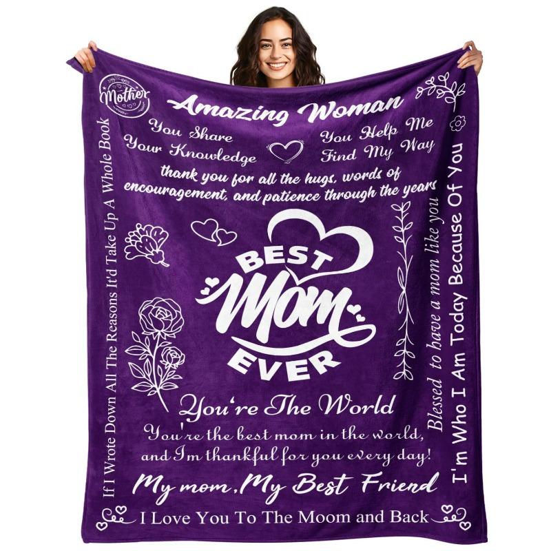 Blanket Flannel Cover Blanket Gift Blanket for Mom and Grandmother Birthday Christmas and New Year Gifts