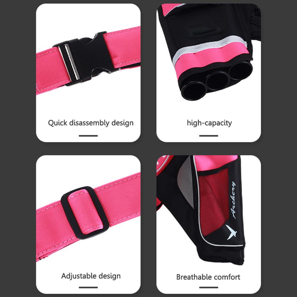 Oxford Archery Arrow Bags 3 Tubes Waist Hanging Carrying Storage Pocket Holders Professional Archery Arrow Organizer Bag 5