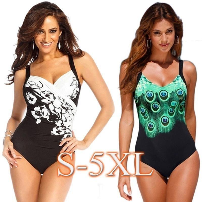 Bodycon Beach Bikini Swimwears One Piece Backless Bathing Swimsuits Conservative