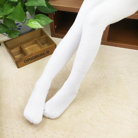 Warm and Thickened Cotton Terry Baby and Children’s Open-Crotch Tights, Ages 1-10.