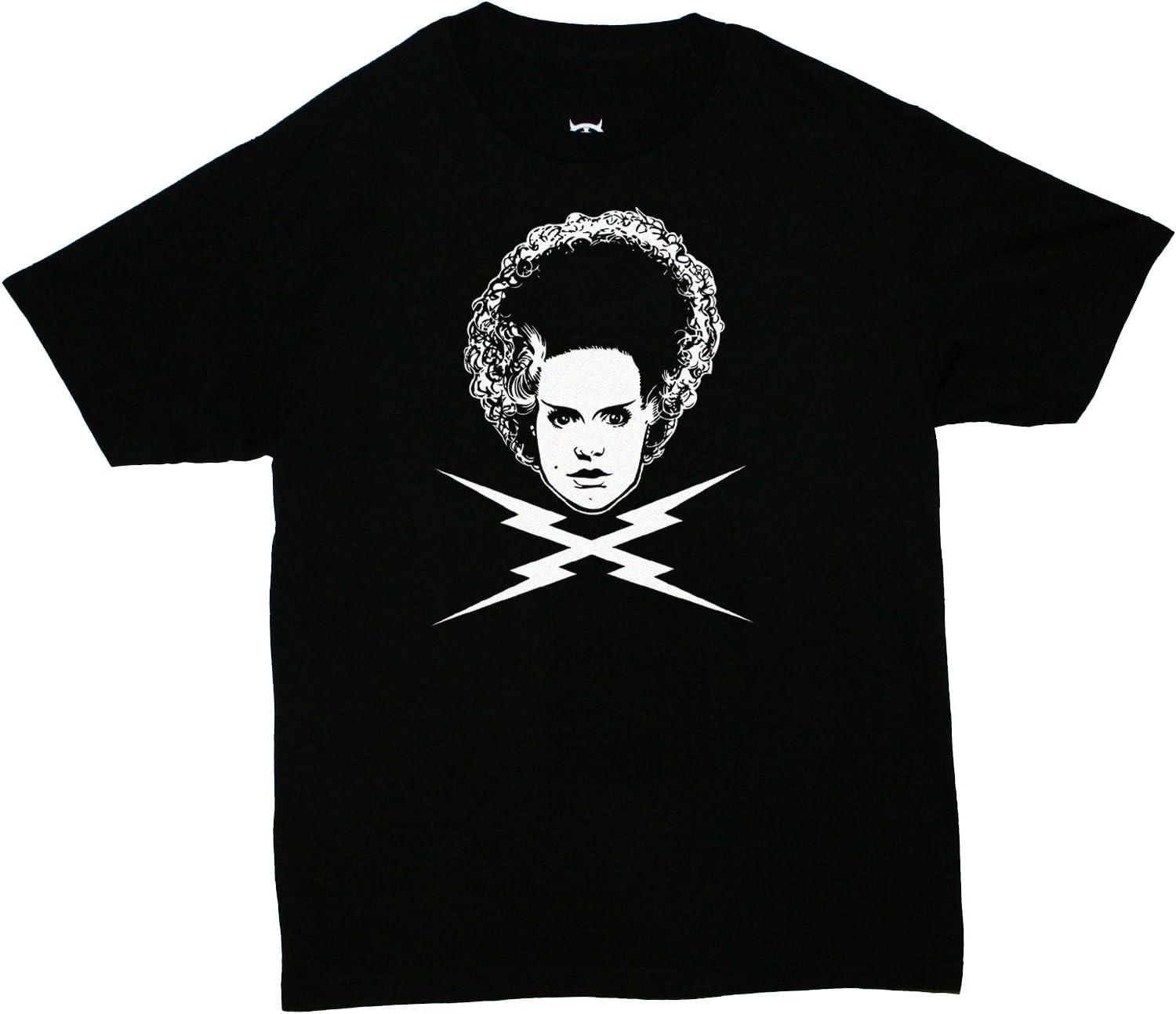 Men s Bride The Lightning Design Bride of Frankenstein T-Shirt S