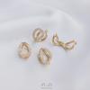 14K Gold-Filled Slanted Clasp Pearl Necklace Pendant for DIY Jewelry