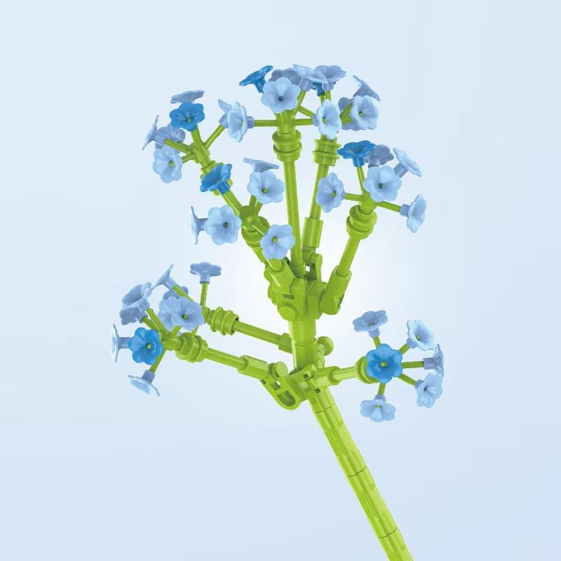 Mini Building Blocks Flower Children's Girls Mini Art Building Blocks Toy DIY Valentine's Day Gift