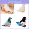 Realistic Plush Pigeon Toy With Soft Pp Cotton Filling, Perfect For Decor And Gifts, Available In White And Green