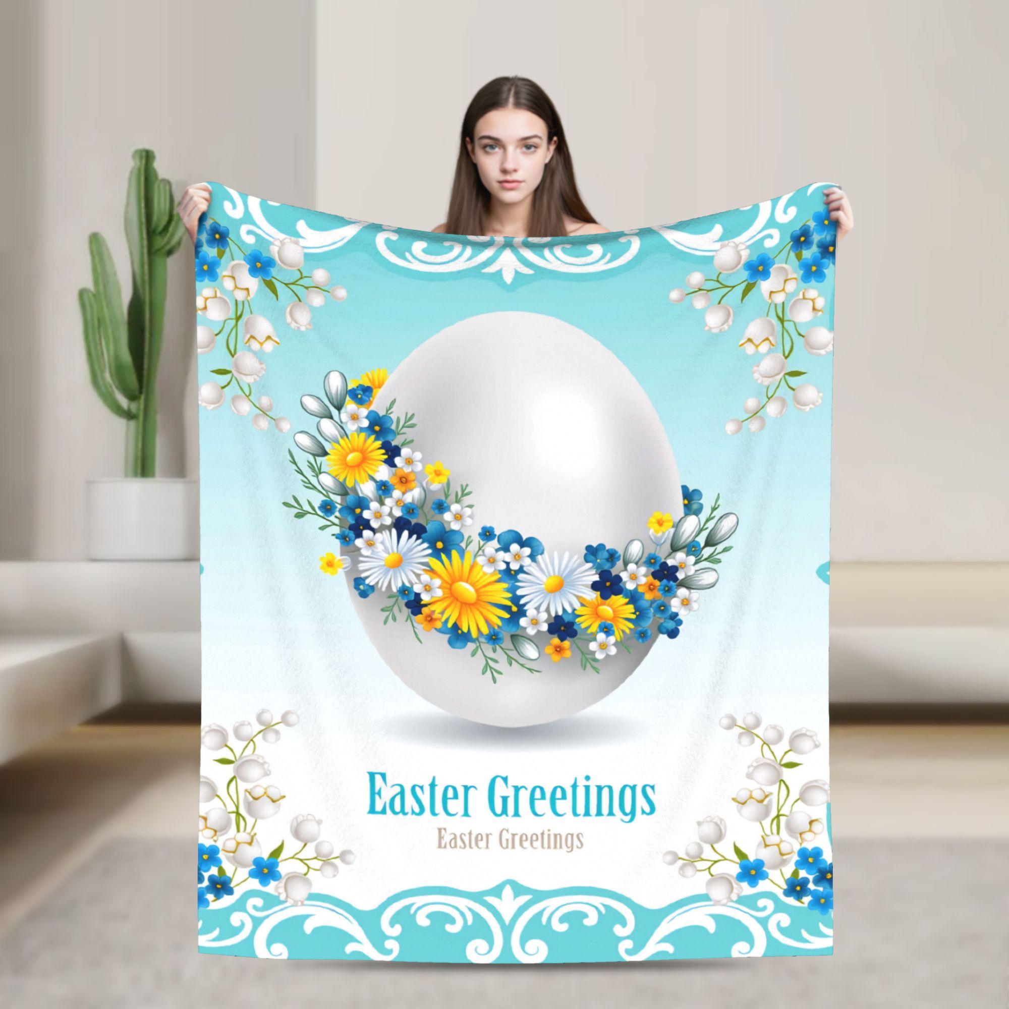 

Easter Celebration 22 Blanket Quality Cozy Bedding Throws Autumn Camping Bedroom Funny Bedspread 75x100cm