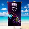 Quick Dry Beach Towel Rocket League Pattern, Lightweight Absorbent Towel for Pool Beach Vacation Use