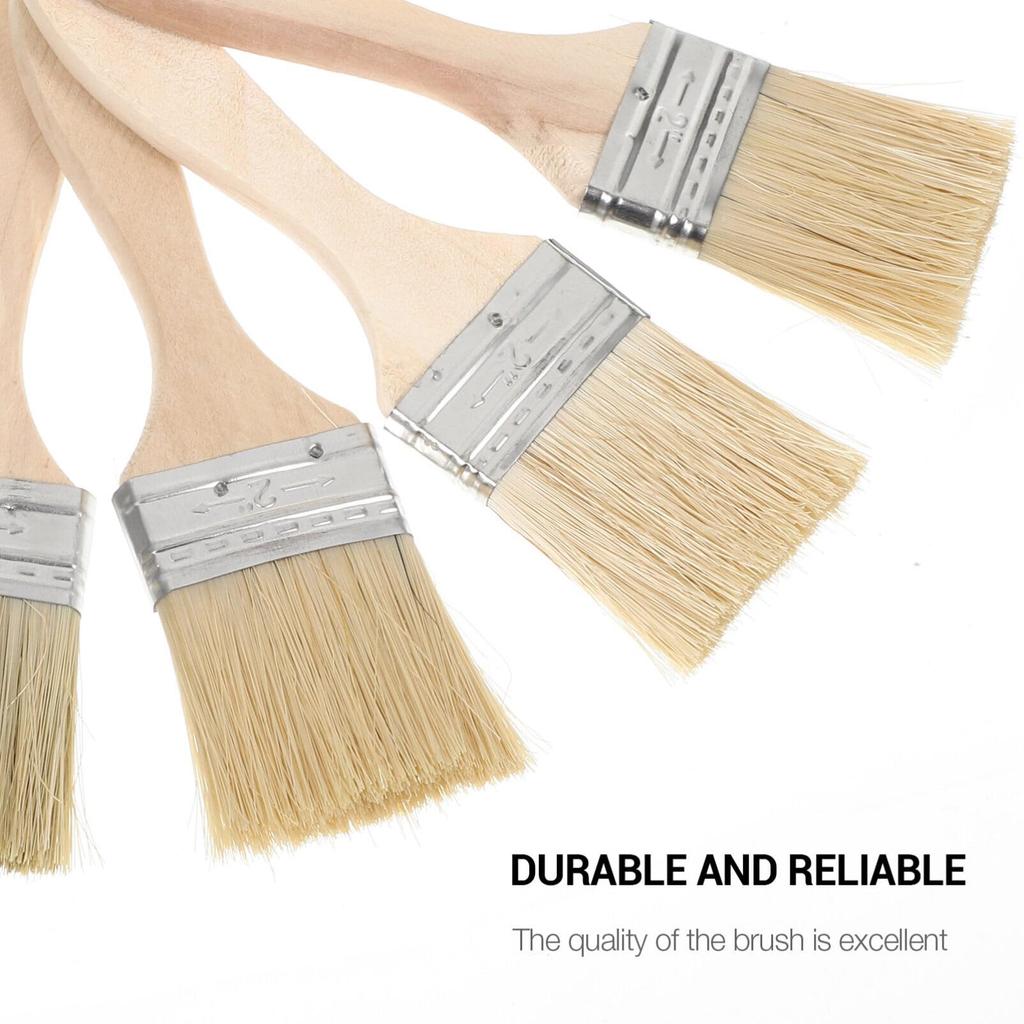 NOLITOY Wooden Handle Paint Paint Brushes for and x cm Brushes, 10-Piece Set, Multi-Purpose Walls, Furniture, Barbecues, 16.7 4.2