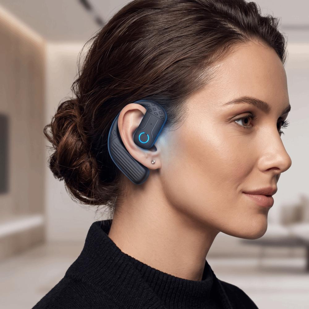 Surround Sound Ear Hook Headset HD Calling Mic Open Earbud Business Work
